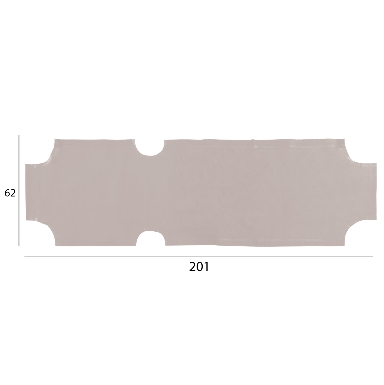 ΠΑΝΙ TEXTILENE 600gr/m2 2X1 ΑΝΤΑΛΛΑΚΤΙΚΟ ΞΑΠΛΩΣΤΡΑΣ HM5072.60 ΕΚΡΟΥ - Pakobazaar