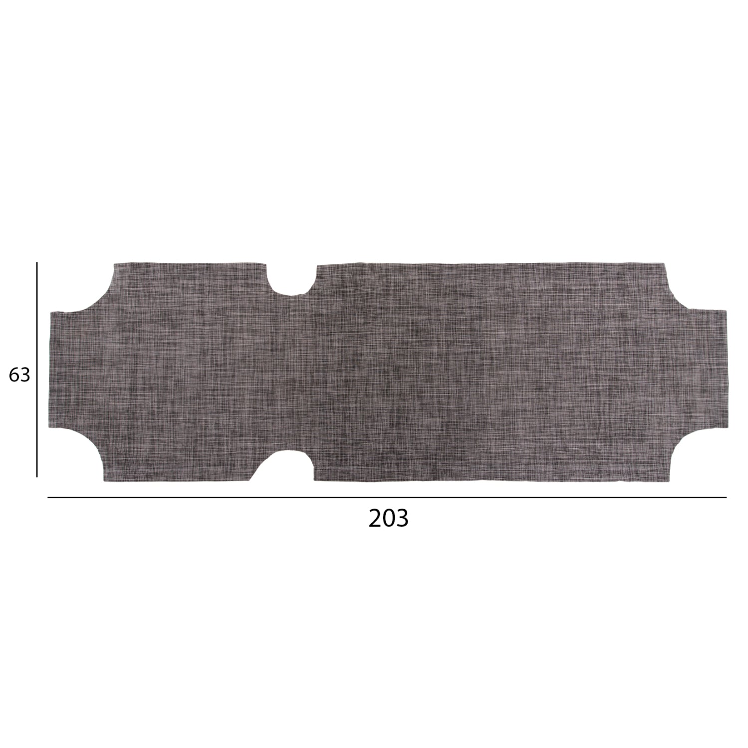 ΠΑΝΙ TEXTILENE 600gr/m2 2X1 ΑΝΤΑΛΛΑΚΤΙΚΟ ΞΑΠΛΩΣΤΡΑΣ HM5072.10 ΓΚΡΙ 201x62 εκ. - Pakobazaar