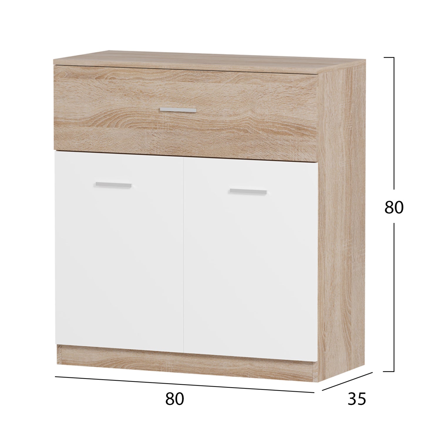 ΠΑΠΟΥΤΣΟΘΗΚΗ ΜΕ ΣΥΡΤΑΡΙ DIONNE HM4362 ΜΕΛΑΜΙΝΗ ΣΕ ΣΟΝΑΜΑ-ΛΕΥΚΟ 80x35x84Υεκ - Pakobazaar