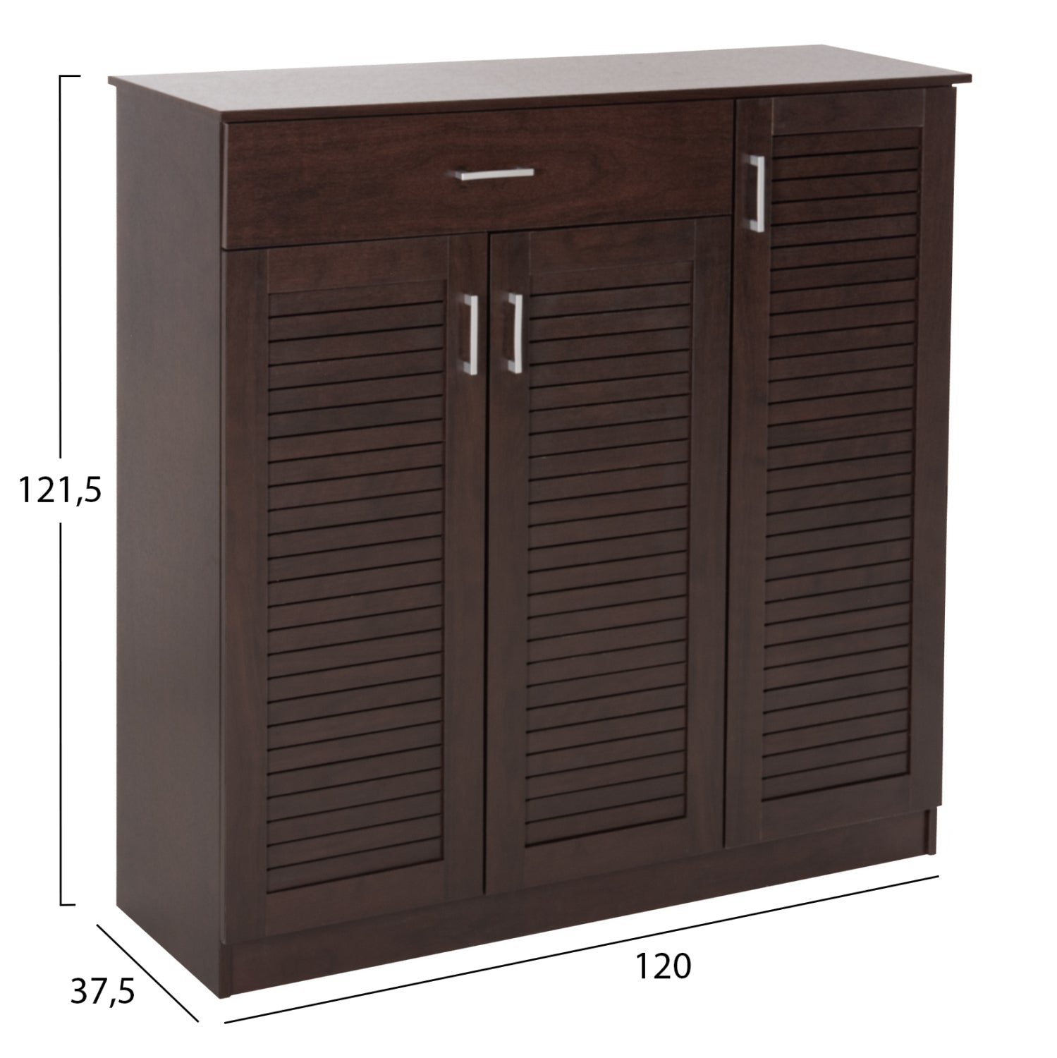 ΠΑΠΟΥΤΣΟΘΗΚΗ-ΝΤΟΥΛΑΠΑ PROΒY HM9607.01 ΜΕΛΑΜΙΝΗ WENGE 120x37,5x121,5Υεκ. - Pakobazaar