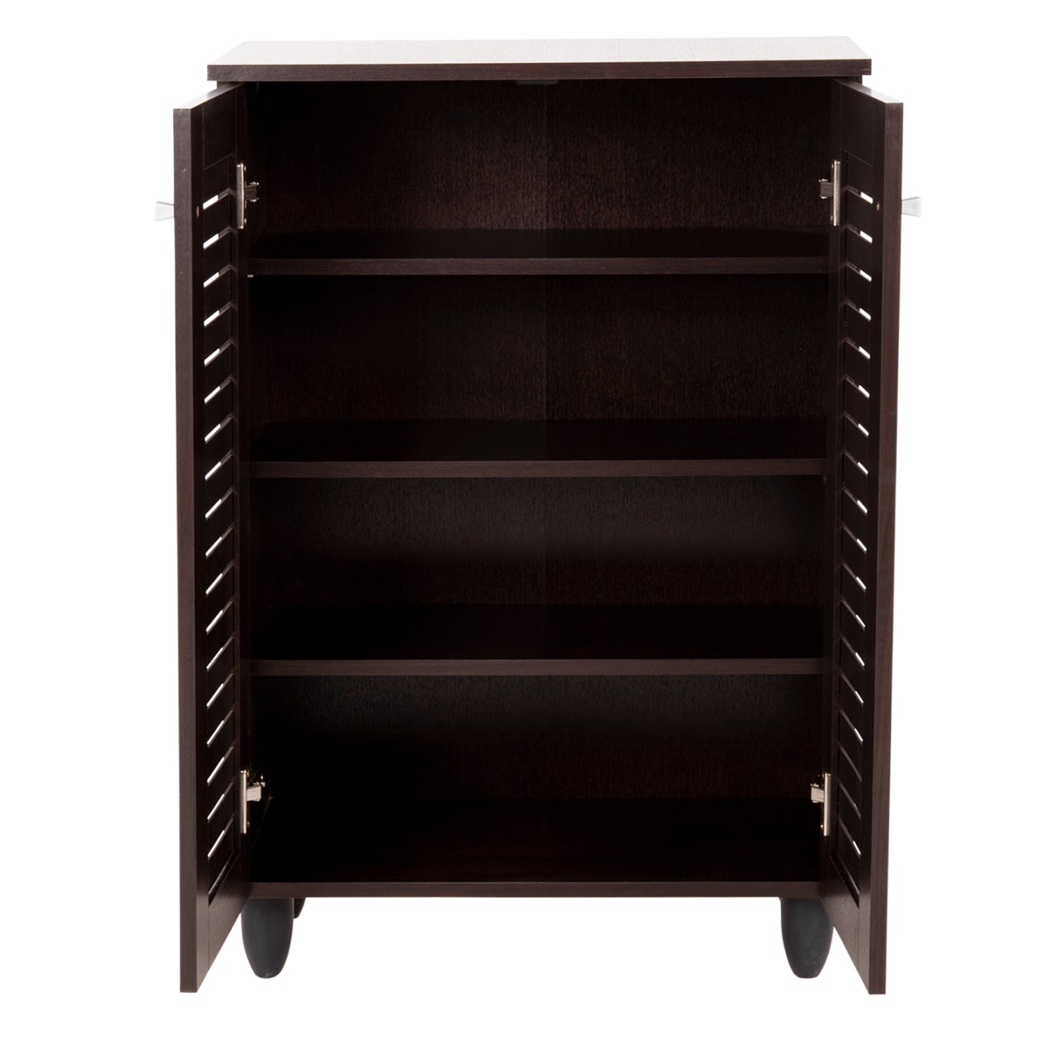 ΠΑΠΟΥΤΣΟΘΗΚΗ-ΝΤΟΥΛΑΠΑ PROLLY HM9608.01 ΜΕΛΑΜΙΝΗ WENGE-2ΠΟΡΤΕΣ-4ΡΑΦΙΑ 60x34x88Υεκ. - Pakobazaar