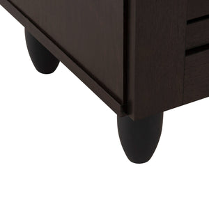 ΠΑΠΟΥΤΣΟΘΗΚΗ-ΝΤΟΥΛΑΠΑ PROLLY HM9609.01 ΜΕΛΑΜΙΝΗ WENGE-3ΠΟΡΤΕΣ-4ΡΑΦΙΑ 87x32x88Υεκ. - Pakobazaar