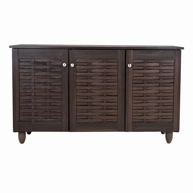 ΠΑΠΟΥΤΣΟΘΗΚΗ-ΝΤΟΥΛΑΠΙ 3 ΠΟΡΤΕΣ IGGY HM2211.01 WENGE 114Χ34Χ68εκ. - Pakobazaar