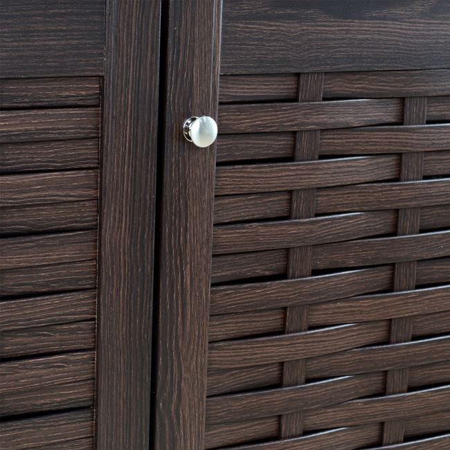 ΠΑΠΟΥΤΣΟΘΗΚΗ-ΝΤΟΥΛΑΠΙ 3 ΠΟΡΤΕΣ IGGY HM2211.01 WENGE 114Χ34Χ68εκ. - Pakobazaar