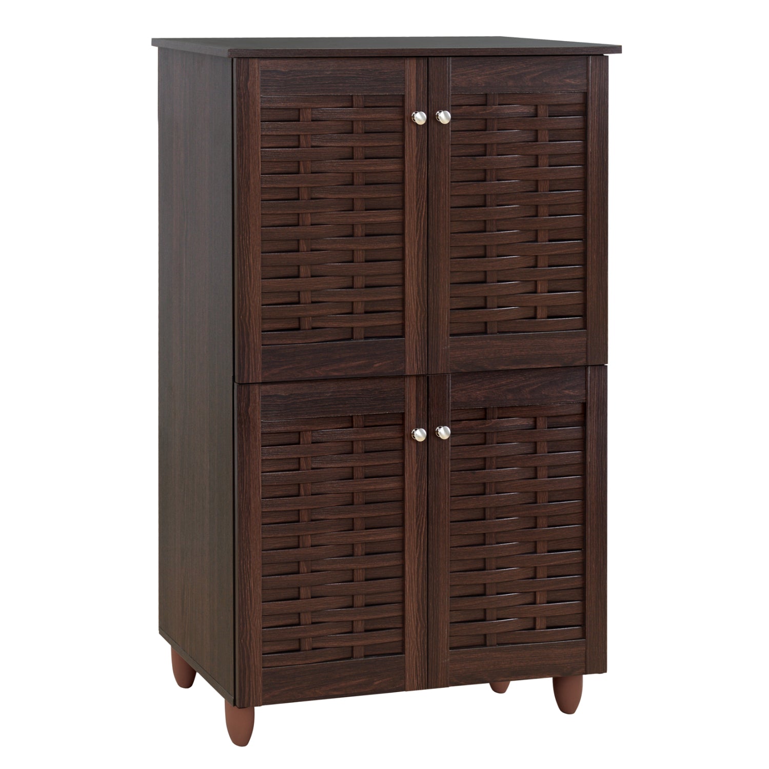 ΠΑΠΟΥΤΣΟΘΗΚΗ-ΝΤΟΥΛΑΠΙ KABIRA 4 ΠΟΡΤΕΣ HM2210.01 WENGE 77Χ34Χ123εκ. - Pakobazaar