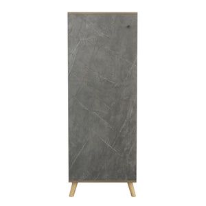 ΠΑΠΟΥΤΣΟΘΗΚΗ-ΝΤΟΥΛΑΠΙ ALVARO HM8954.14 ΜΕΛΑΜΙΝΗ SONAMA-STONE TEXTURE 50Χ38Χ135Yεκ. - Pakobazaar