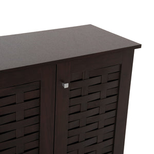 ΠΑΠΟΥΤΣΟΘΗΚΗ-ΝΤΟΥΛΑΠΙ PRODY HM9610.01 ΜΕΛΑΜΙΝΗ WENGE 3 ΠΟΡΤΕΣ 115x34x89Υεκ. - Pakobazaar