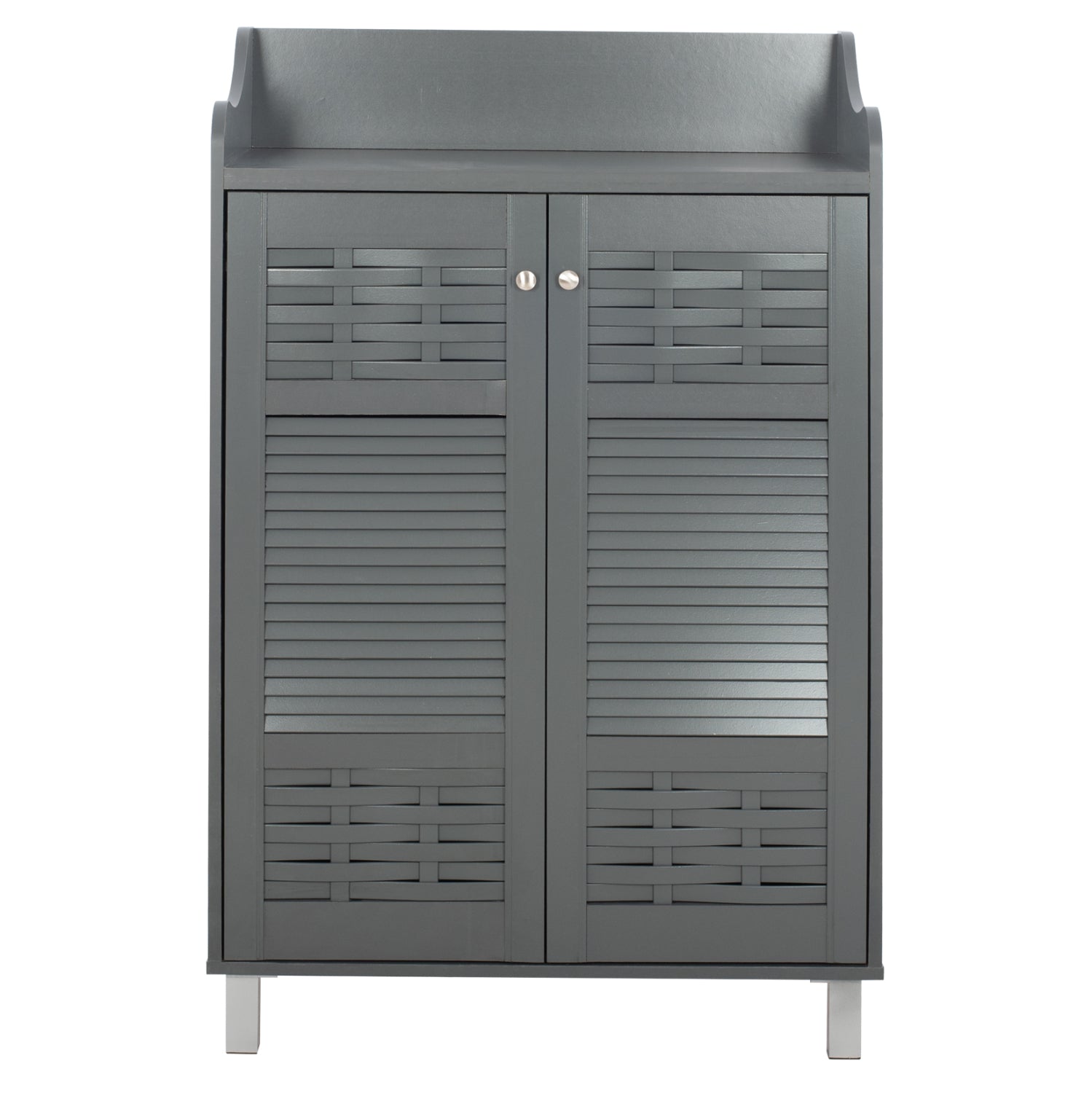 ΠΑΠΟΥΤΣΟΘΗΚΗ-ΝΤΟΥΛΑΠΙ KAILENA HM2230.10 ΜΕΛΑΜΙΝΗ ΓΚΡΙ 77x40x121,5 εκ. - Pakobazaar