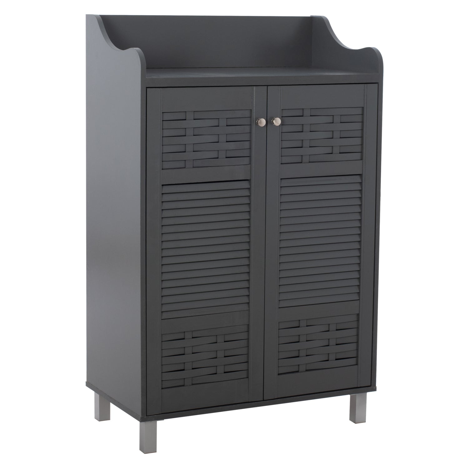 ΠΑΠΟΥΤΣΟΘΗΚΗ-ΝΤΟΥΛΑΠΙ KAILENA HM2230.10 ΜΕΛΑΜΙΝΗ ΓΚΡΙ 77x40x121,5 εκ. - Pakobazaar