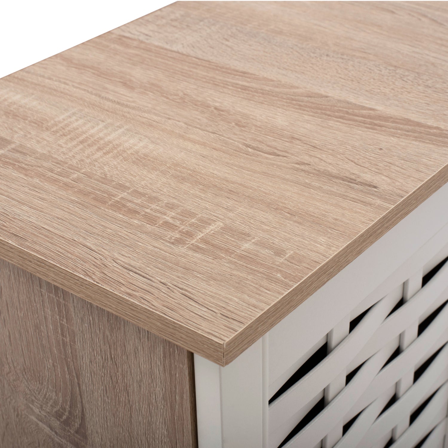 ΠΑΠΟΥΤΣΟΘΗΚΗ-ΝΤΟΥΛΑΠΙ ΞΥΛΙΝΗ HM2208.06 SONAMΑ ΛΕΥΚΗ 77Χ34Χ67,5 εκ. - Pakobazaar