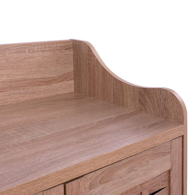 ΠΑΠΟΥΤΣΟΘΗΚΗ-ΝΤΟΥΛΑΠΙ KAILENA HM2230.02 ΜΕΛΑΜΙΝΗ ΣΕ SONAMA 77X40,5X122Υεκ. - Pakobazaar