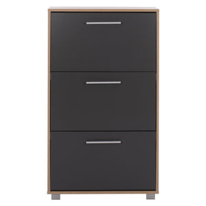 ΠΑΠΟΥΤΣΟΘΗΚΗ ΞΥΛΙΝΗ DAVINA HM2221.04 SONAMA-ΓΚΡΙ 3ΘΕΣΕΩΝ 62Χ24Χ110Υεκ - Pakobazaar