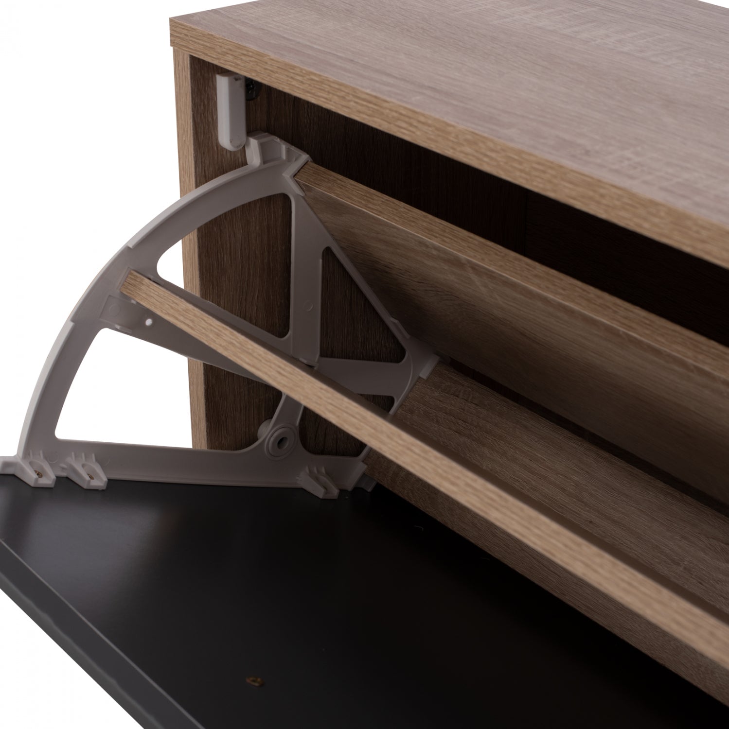 ΠΑΠΟΥΤΣΟΘΗΚΗ ΞΥΛΙΝΗ DAVINA HM2221.04 SONAMA-ΓΚΡΙ 3ΘΕΣΕΩΝ 62Χ24Χ110Υεκ - Pakobazaar