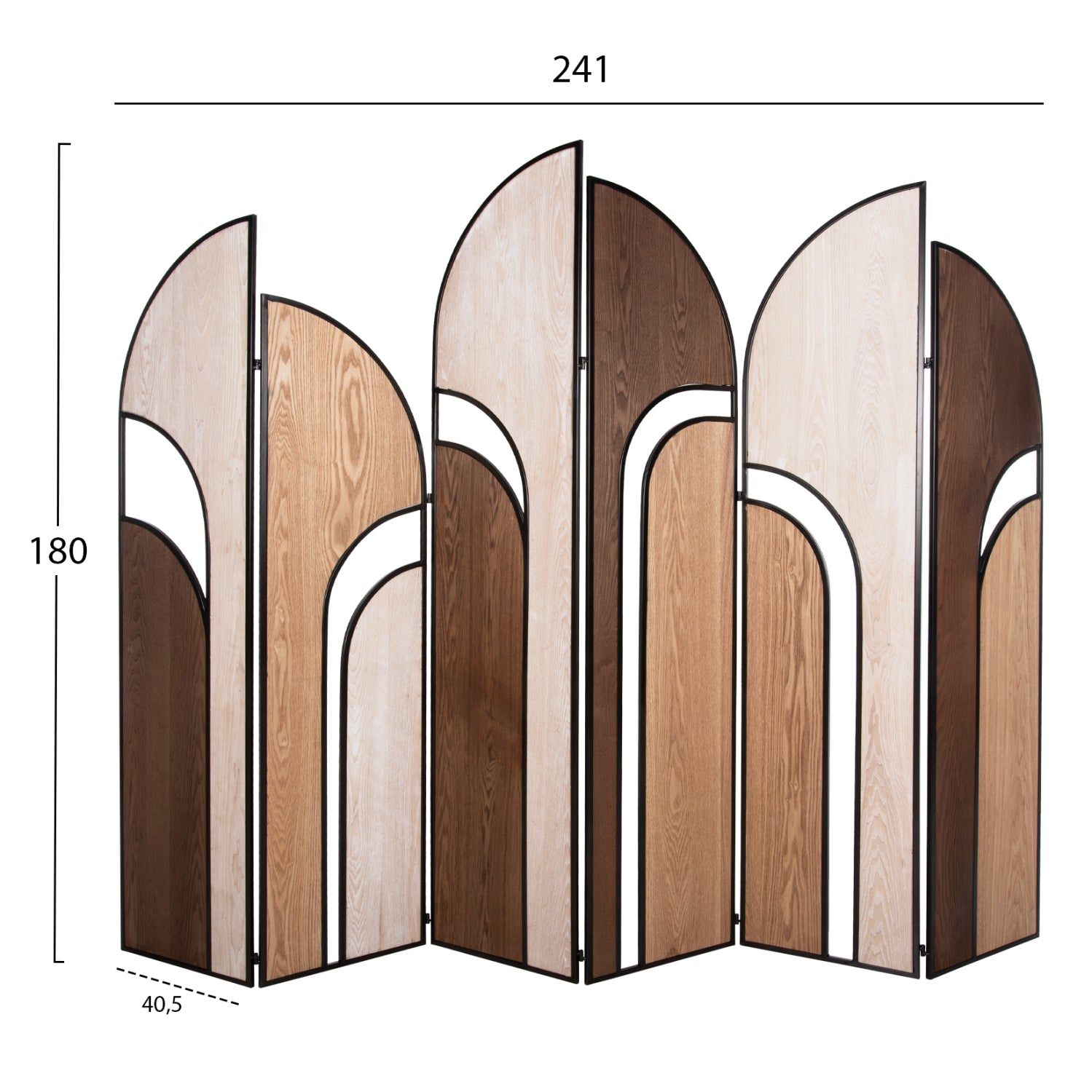 ΠΑΡΑΒΑΝ 6-ΦΥΛΛΟ ΜΟΝΗΣ ΟΨΗΣ CRYPT HM4221 MDF ΣΕ 4 ΧΡΩΜΑTA-ΜΑΥΡΟ ΜΕΤΑΛΛΟ 241x1,5x180Υεκ. - Pakobazaar