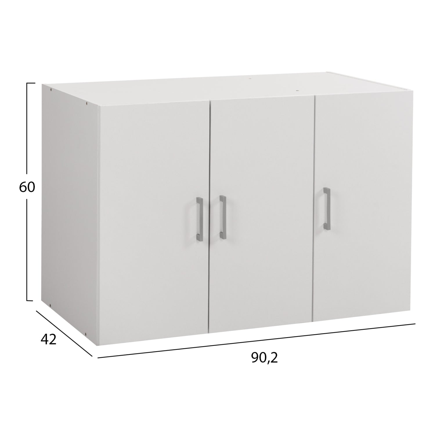 ΠΑΤΑΡΙ 3ΦΥΛΛΗΣ ΝΤΟΥΛΑΠΑΣ ΜΕΛΑΜΙΝΗΣ ALIVIA HM351.05 ΣΕ ΧΡΩΜΑ ΛΕΥΚΟ 90,2x42x60Yεκ. - Pakobazaar
