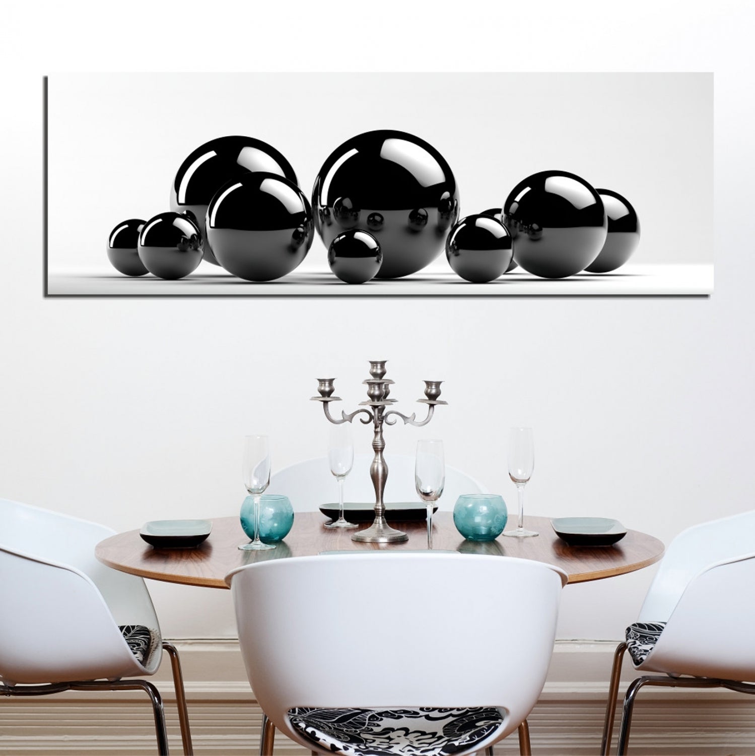 ΠΙΝΑΚΑΣ ΚΑΜΒΑΣ BLACK AND WHITE HM7198.02 80x3x30 εκ. - Pakobazaar