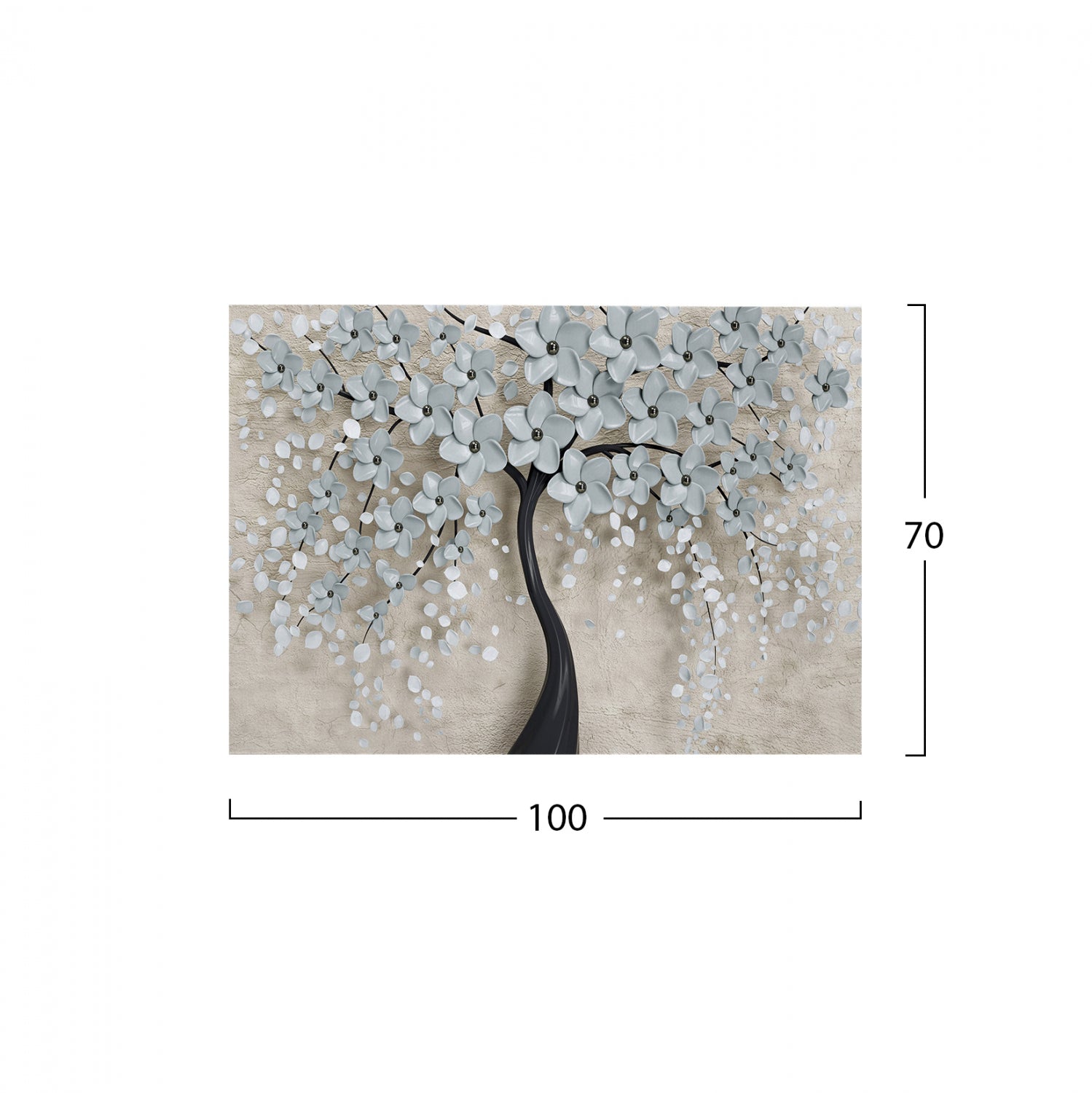 ΠΙΝΑΚΑΣ ΚΑΜΒΑΣ BLOSSOM TREE HM7197.04 100X3X70 εκ. - Pakobazaar