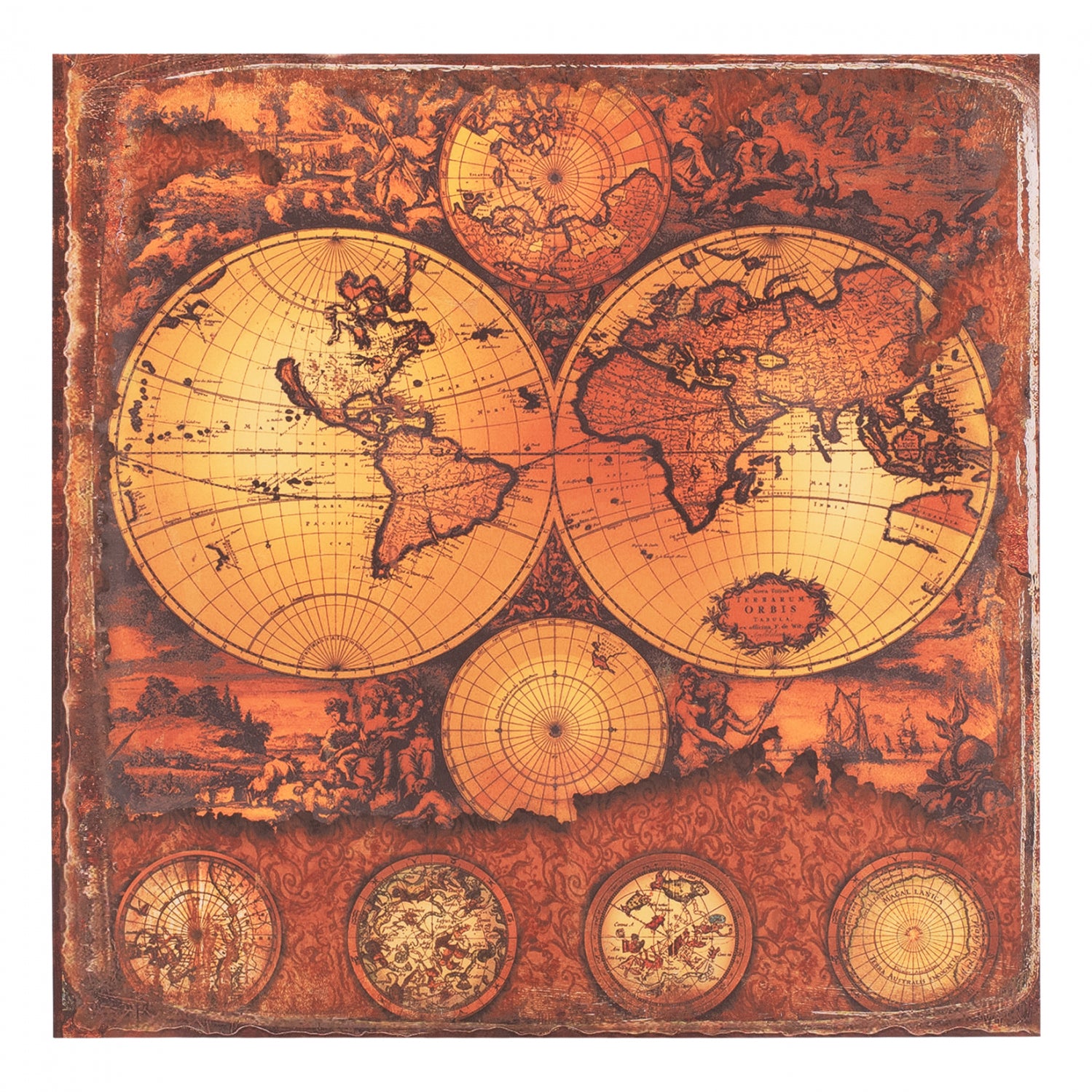 ΠΙΝΑΚΑΣ ΚΑΜΒΑΣ EARTH HM7156.04 80X80X2.5 εκ. - Pakobazaar