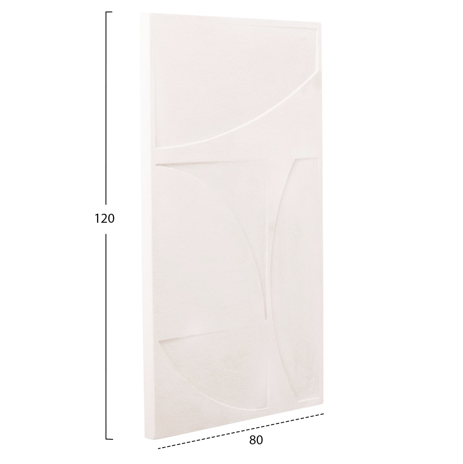 ΠΙΝΑΚΑΣ ΣΕΙΡΑ SANTORINI HM4506 MDF ΣΕ ΥΠΟΛΕΥΚΟ ΧΡΩΜΑ 80x4(πάχος)x120Υεκ. - Pakobazaar