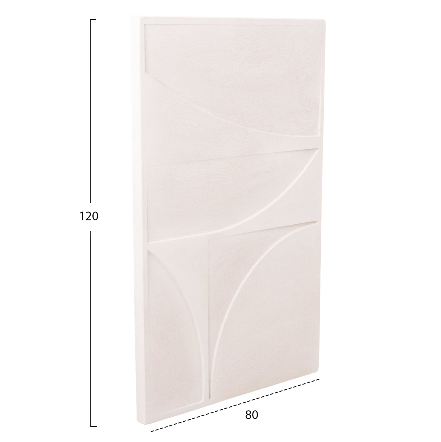 ΠΙΝΑΚΑΣ ΣΕΙΡΑ SANTORINI HM4505 MDF ΣΕ ΥΠΟΛΕΥΚΟ ΧΡΩΜΑ 80x4(πάχος)x120Υεκ. - Pakobazaar