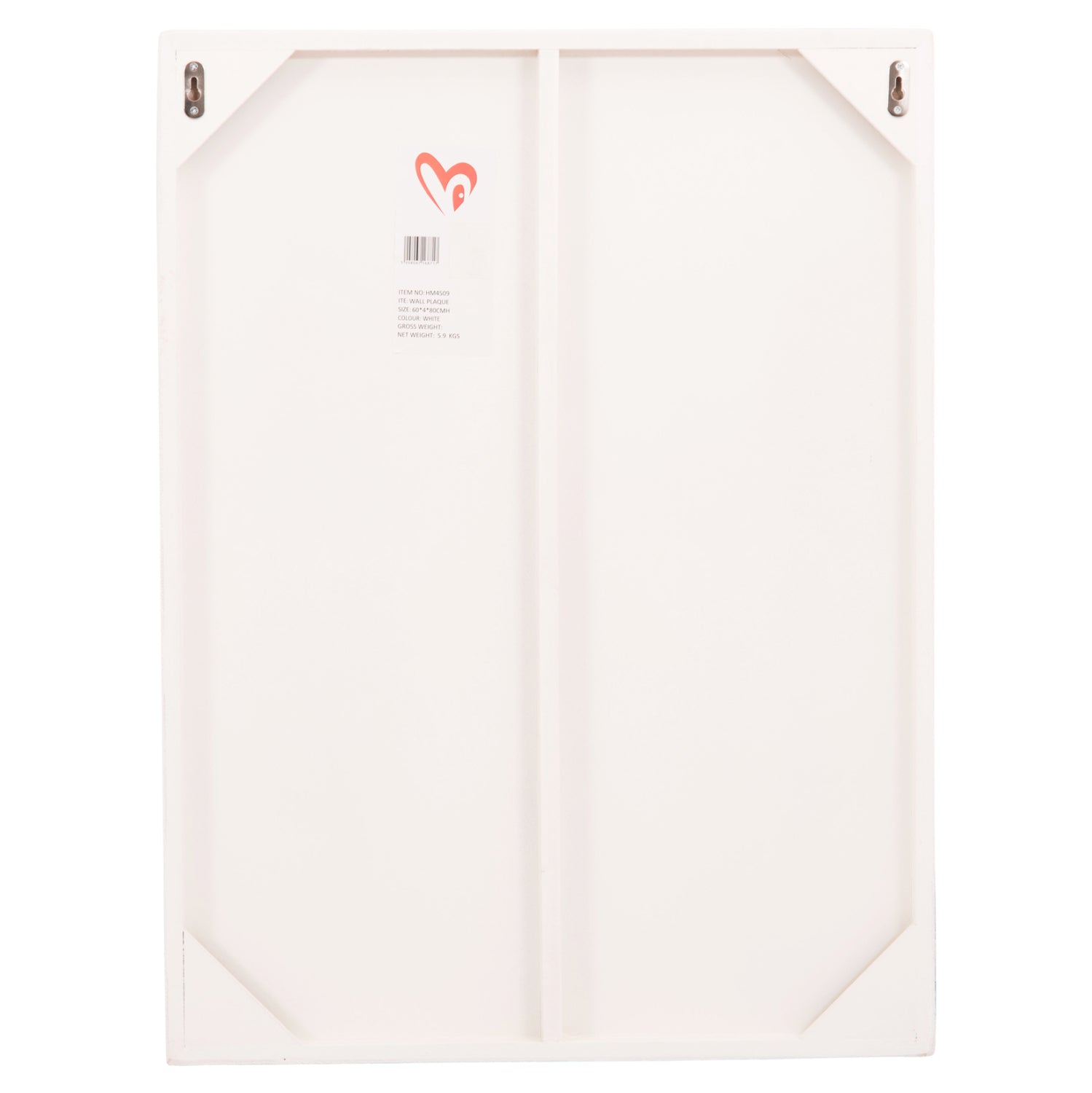 ΠΙΝΑΚΑΣ ΟΡΘΟΓΩΝΙΟΣ ΣΕΙΡΑ SANTORINI HM4509 MDF ΥΠΟΛΕΥΚΟ ΧΡΩΜΑ 60x4(πάχος)x80Υεκ. - Pakobazaar