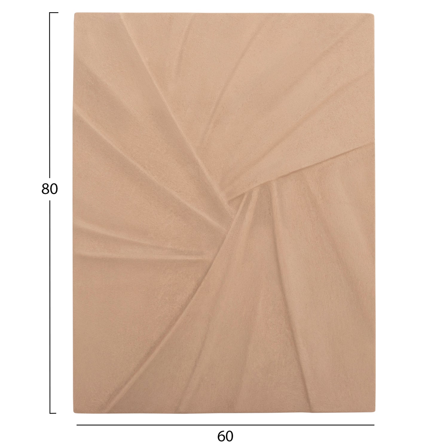 ΠΙΝΑΚΑΣ ΟΡΘΟΓΩΝΙΟΣ ΣΕΙΡΑ SANTORINI HM4522 MDF ΣΕ ΜΠΕΖ ΧΡΩΜΑ 60x4(πάχος)x80Υεκ. - Pakobazaar