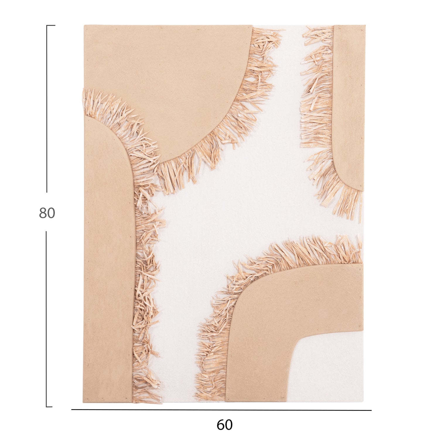 ΠΙΝΑΚΑΣ ΟΡΘΟΓΩΝΙΟΣ ΣΕΙΡΑ SANTORINI HM4533 MDF ΥΠΟΛΕΥΚΟ-ΚΑΦΕ-ΚΡΟΣΙΑ ΜΠΕΖ 60x4,5(πάχος)x80Υεκ - Pakobazaar