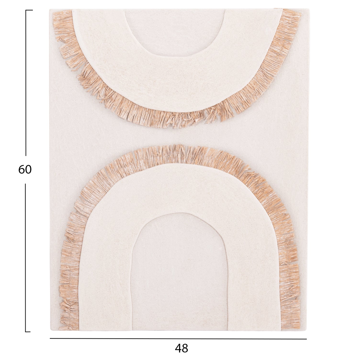 ΠΙΝΑΚΑΣ ΟΡΘΟΓΩΝΙΟΣ ΣΕΙΡΑ SANTORINI HM4535 MDF ΥΠΟΛΕΥΚΟ ΧΡΩΜΑ-ΔΙΑΚΟΣΜΗΣΗ ΜΠΕΖ 48x4,5(πάχος)x60Υεκ. - Pakobazaar