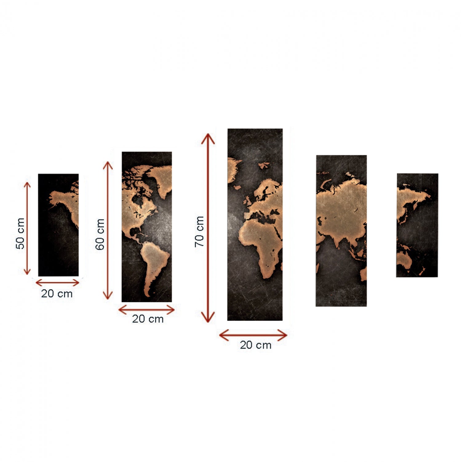 ΠΙΝΑΚΑΣ ΠΕΝΤΑΠΤΥΧΟ ΣΕ ΚΑΜΒΑ HM7331 105X3X70 εκ. - Pakobazaar