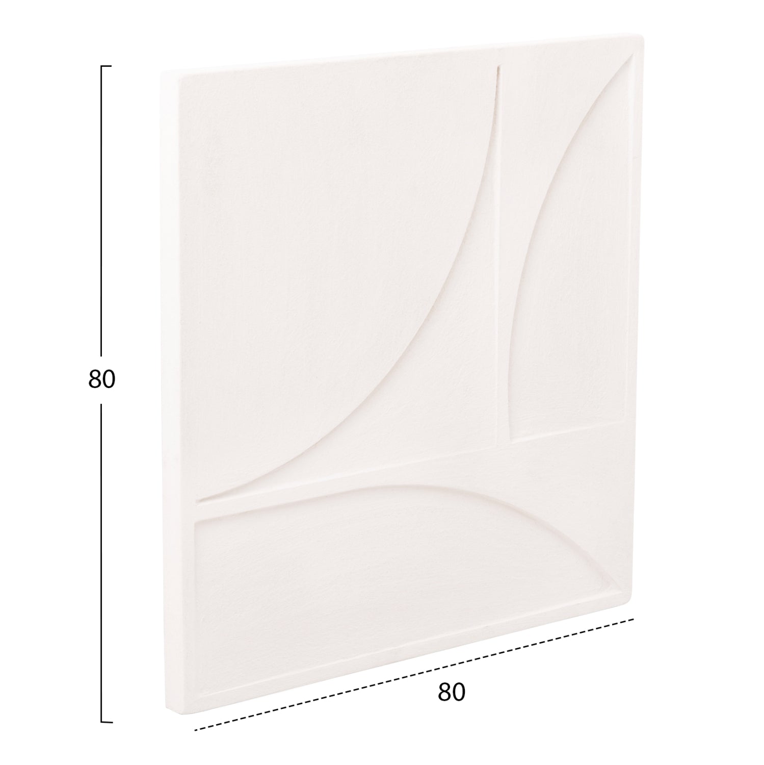 ΠΙΝΑΚΑΣ ΤΕΤΡΑΓΩΝΟΣ ΣΕΙΡΑ SANTORINI HM4508 MDF ΣΕ ΥΠΟΛΕΥΚΟ ΧΡΩΜΑ 80x4(πάχος)x80Υεκ. - Pakobazaar