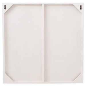 ΠΙΝΑΚΑΣ ΤΕΤΡΑΓΩΝΟΣ ΣΕΙΡΑ SANTORINI HM4508 MDF ΣΕ ΥΠΟΛΕΥΚΟ ΧΡΩΜΑ 80x4(πάχος)x80Υεκ. - Pakobazaar