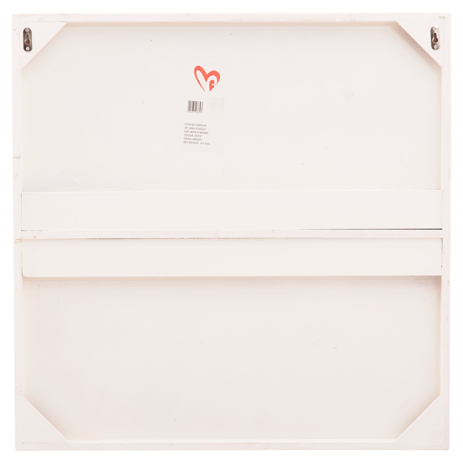 ΠΙΝΑΚΑΣ ΤΕΤΡΑΓΩΝΟΣ ΣΕΙΡΑ SANTORINI HM4516 MDF ΣΕ ΥΠΟΛΕΥΚΟ ΧΡΩΜΑ 80x4,5(πάχος)x80Υεκ. - Pakobazaar