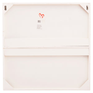ΠΙΝΑΚΑΣ ΤΕΤΡΑΓΩΝΟΣ ΣΕΙΡΑ SANTORINI HM4516 MDF ΣΕ ΥΠΟΛΕΥΚΟ ΧΡΩΜΑ 80x4,5(πάχος)x80Υεκ. - Pakobazaar