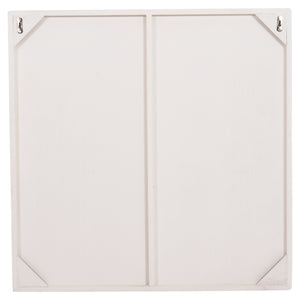 ΠΙΝΑΚΑΣ ΤΕΤΡΑΓΩΝΟΣ ΣΕΙΡΑ SANTORINI HM4517 MDF ΣΕ ΥΠΟΛΕΥΚΟ ΧΡΩΜΑ 80x4,5(πάχος)x80Υεκ. - Pakobazaar