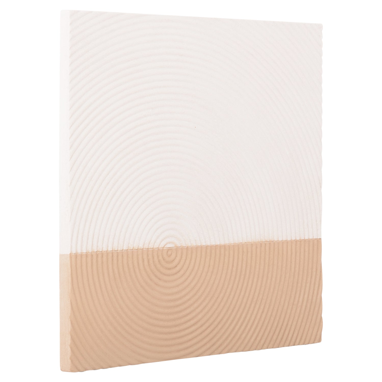 ΠΙΝΑΚΑΣ ΤΕΤΡΑΓΩΝΟΣ ΣΕΙΡΑ SANTORINI HM4519 MDF ΣΕ ΥΠΟΛΕΥΚΟ-ΚΑΦΕ ΧΡΩΜΑ 80x4(πάχος)x80Υεκ. - Pakobazaar
