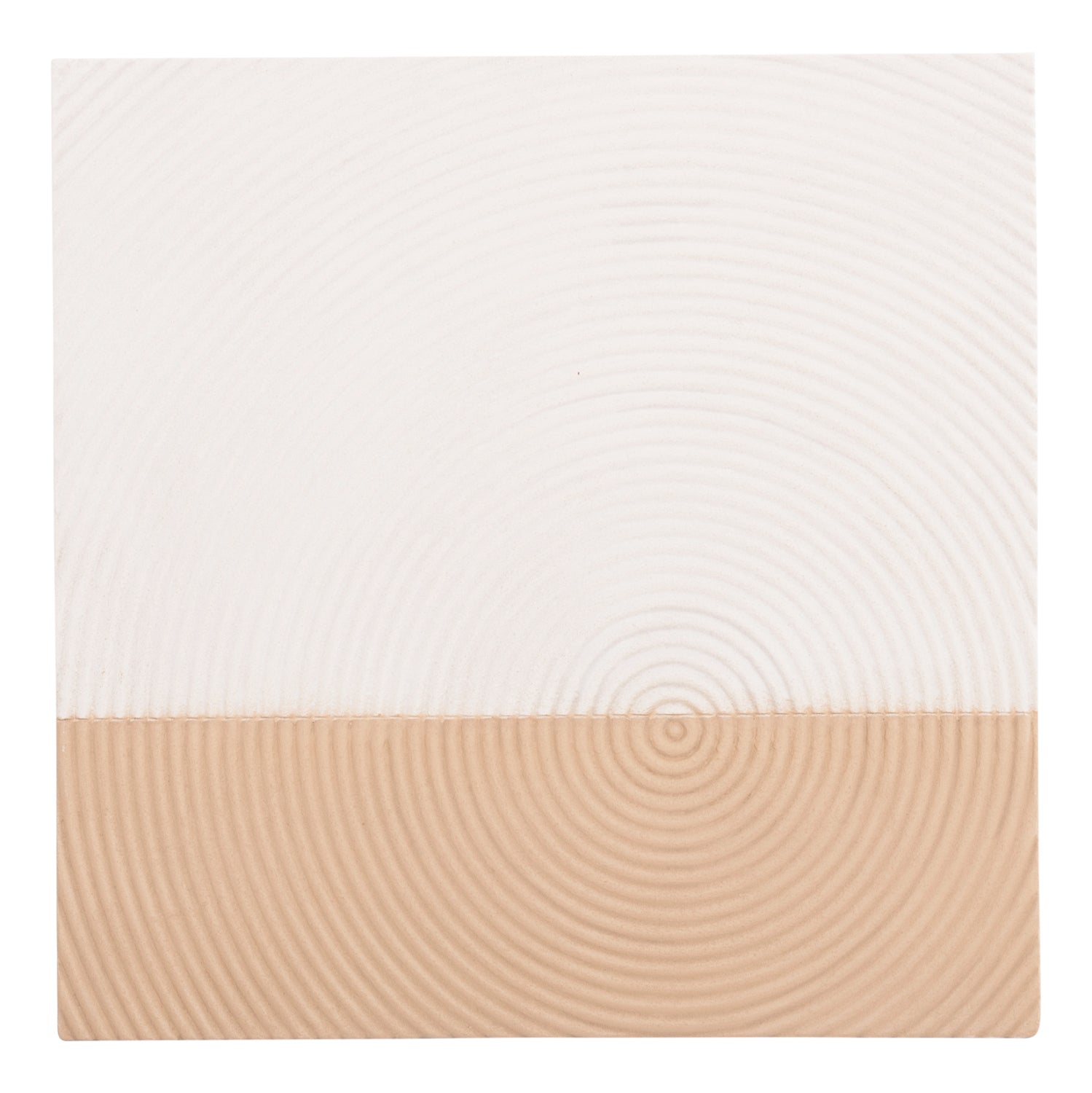 ΠΙΝΑΚΑΣ ΤΕΤΡΑΓΩΝΟΣ ΣΕΙΡΑ SANTORINI HM4519 MDF ΣΕ ΥΠΟΛΕΥΚΟ-ΚΑΦΕ ΧΡΩΜΑ 80x4(πάχος)x80Υεκ. - Pakobazaar