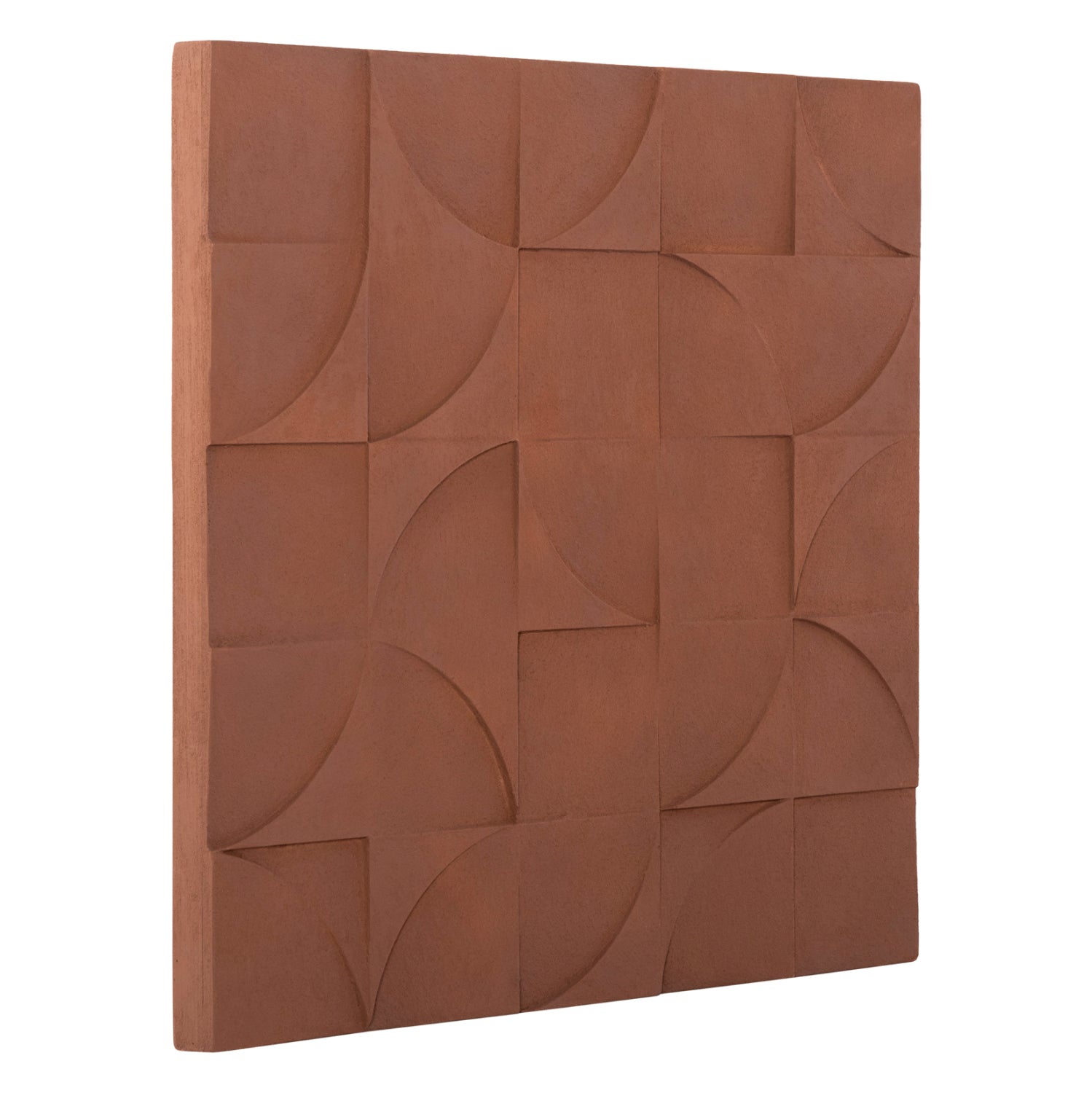 ΠΙΝΑΚΑΣ ΤΕΤΡΑΓΩΝΟΣ ΣΕΙΡΑ SANTORINI HM4524 MDF ΣΕ ΚΑΦΕ ΧΡΩΜΑ 80x5(πάχος)x80Υεκ. - Pakobazaar