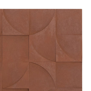ΠΙΝΑΚΑΣ ΤΕΤΡΑΓΩΝΟΣ ΣΕΙΡΑ SANTORINI HM4524 MDF ΣΕ ΚΑΦΕ ΧΡΩΜΑ 80x5(πάχος)x80Υεκ. - Pakobazaar