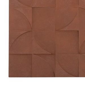 ΠΙΝΑΚΑΣ ΤΕΤΡΑΓΩΝΟΣ ΣΕΙΡΑ SANTORINI HM4524 MDF ΣΕ ΚΑΦΕ ΧΡΩΜΑ 80x5(πάχος)x80Υεκ. - Pakobazaar