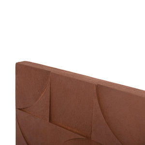 ΠΙΝΑΚΑΣ ΤΕΤΡΑΓΩΝΟΣ ΣΕΙΡΑ SANTORINI HM4524 MDF ΣΕ ΚΑΦΕ ΧΡΩΜΑ 80x5(πάχος)x80Υεκ. - Pakobazaar