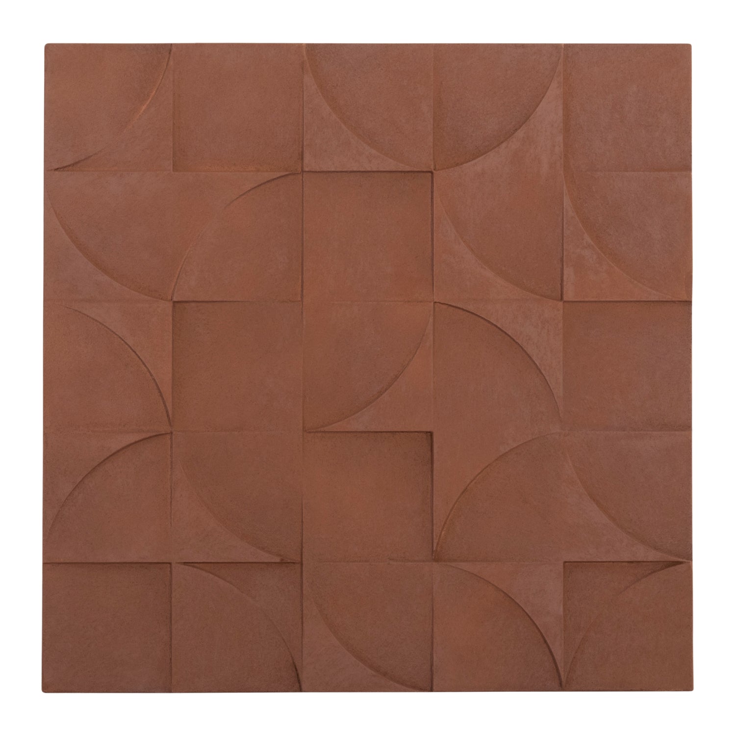 ΠΙΝΑΚΑΣ ΤΕΤΡΑΓΩΝΟΣ ΣΕΙΡΑ SANTORINI HM4524 MDF ΣΕ ΚΑΦΕ ΧΡΩΜΑ 80x5(πάχος)x80Υεκ. - Pakobazaar