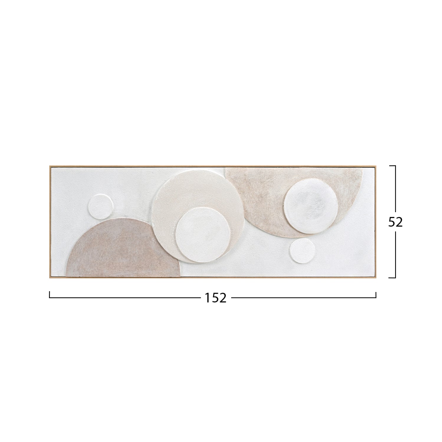 ΠΙΝΑΚΑΣ ΤΟΙΧΟΥ 3D SWIRL HM4573 ΜΕ ΚΟΡΝΙΖΑ ΜΠΕΖ-ΧΕΙΡΟΠΟΙΗΤΟΙ ΚΥΚΛΟΙ 152x5Χ52Υεκ. - Pakobazaar