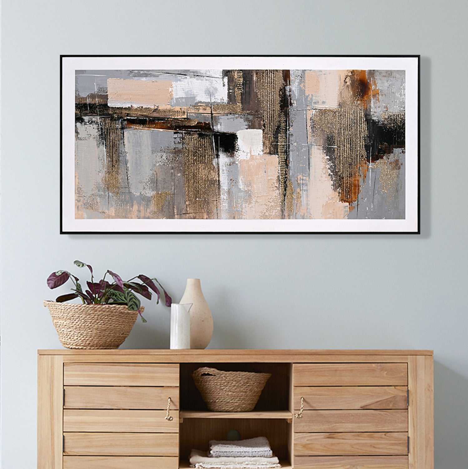 ΠΙΝΑΚΑΣ ΤΟΙΧΟΥ SEDIMENT HM4551 ΜΕ ΚΟΡΝΙΖΑ ΜΑΥΡΗ-ΚΑΜΒΑΣ 142x4.5x72Υεκ - Pakobazaar