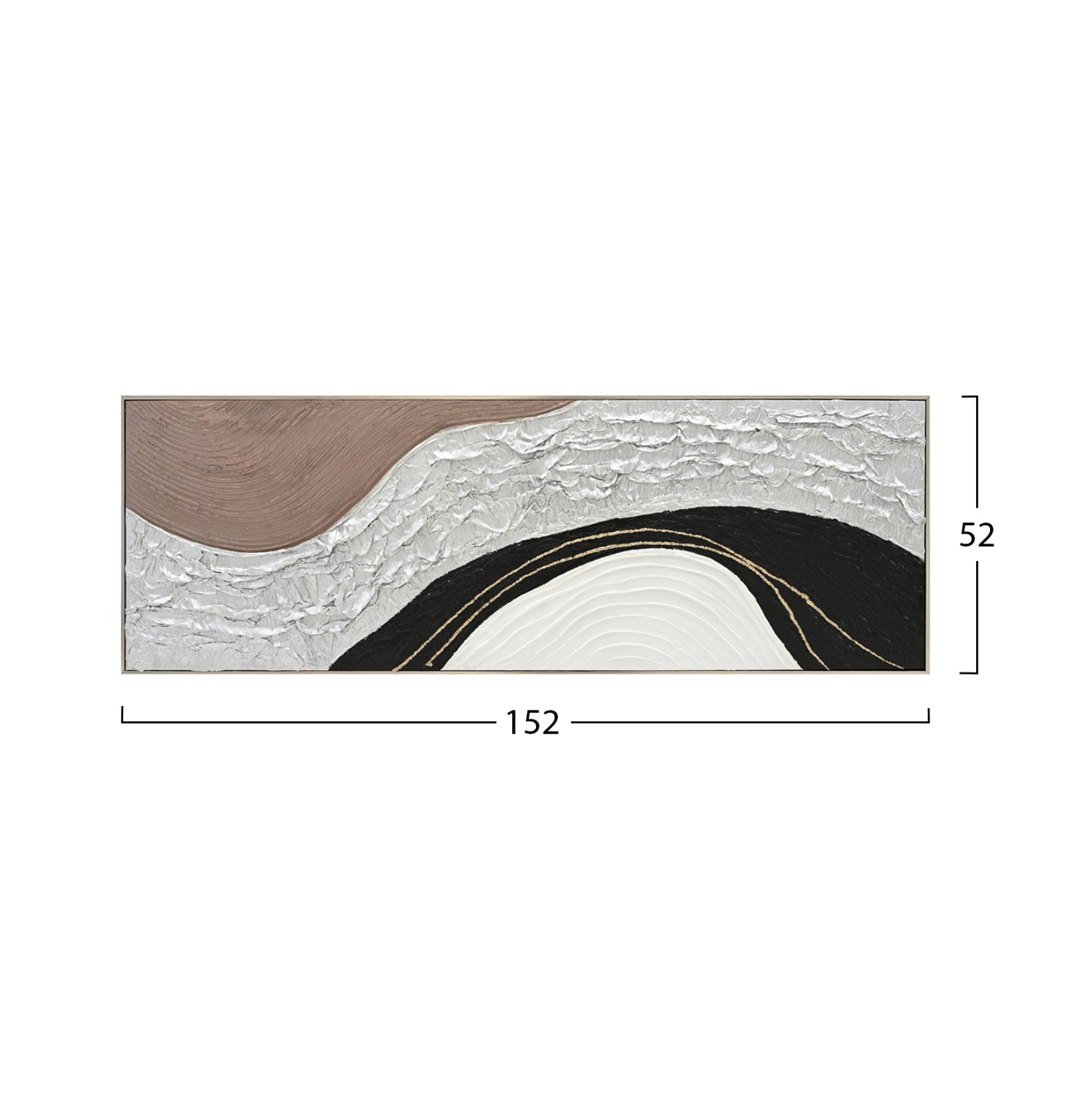 ΠΙΝΑΚΑΣ ΤΟΙΧΟΥ ABSTRACT HM4552.01 ΜΕ ΚΟΡΝΙΖΑ ΜΠΕΖ-ΚΑΜΒΑΣ- ΧΕΙΡΟΠΟΙΗΤΟΣ 152x4.5x52Υεκ. - Pakobazaar