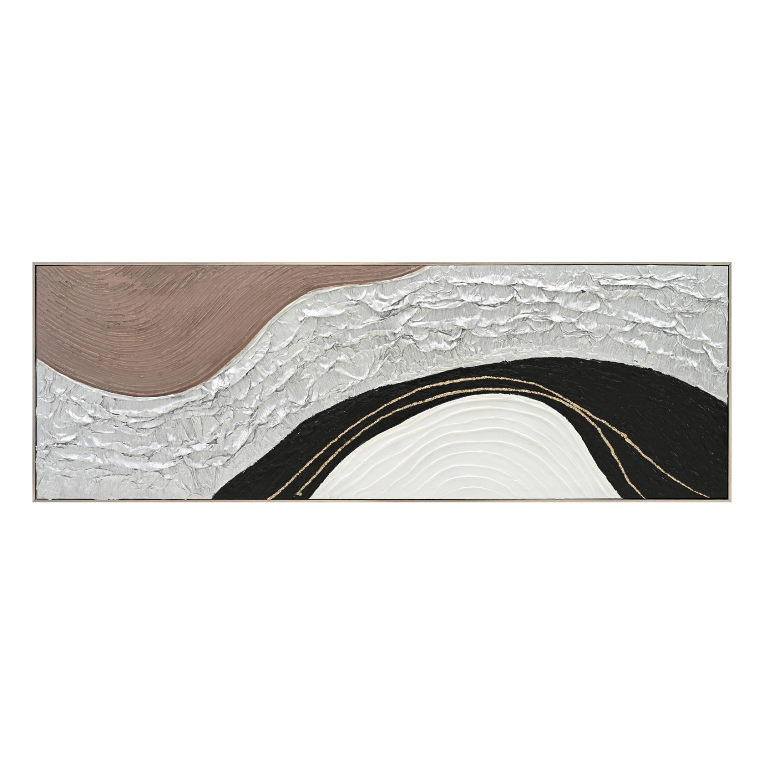 ΠΙΝΑΚΑΣ ΤΟΙΧΟΥ ABSTRACT HM4552.01 ΜΕ ΚΟΡΝΙΖΑ ΜΠΕΖ-ΚΑΜΒΑΣ- ΧΕΙΡΟΠΟΙΗΤΟΣ 152x4.5x52Υεκ. - Pakobazaar