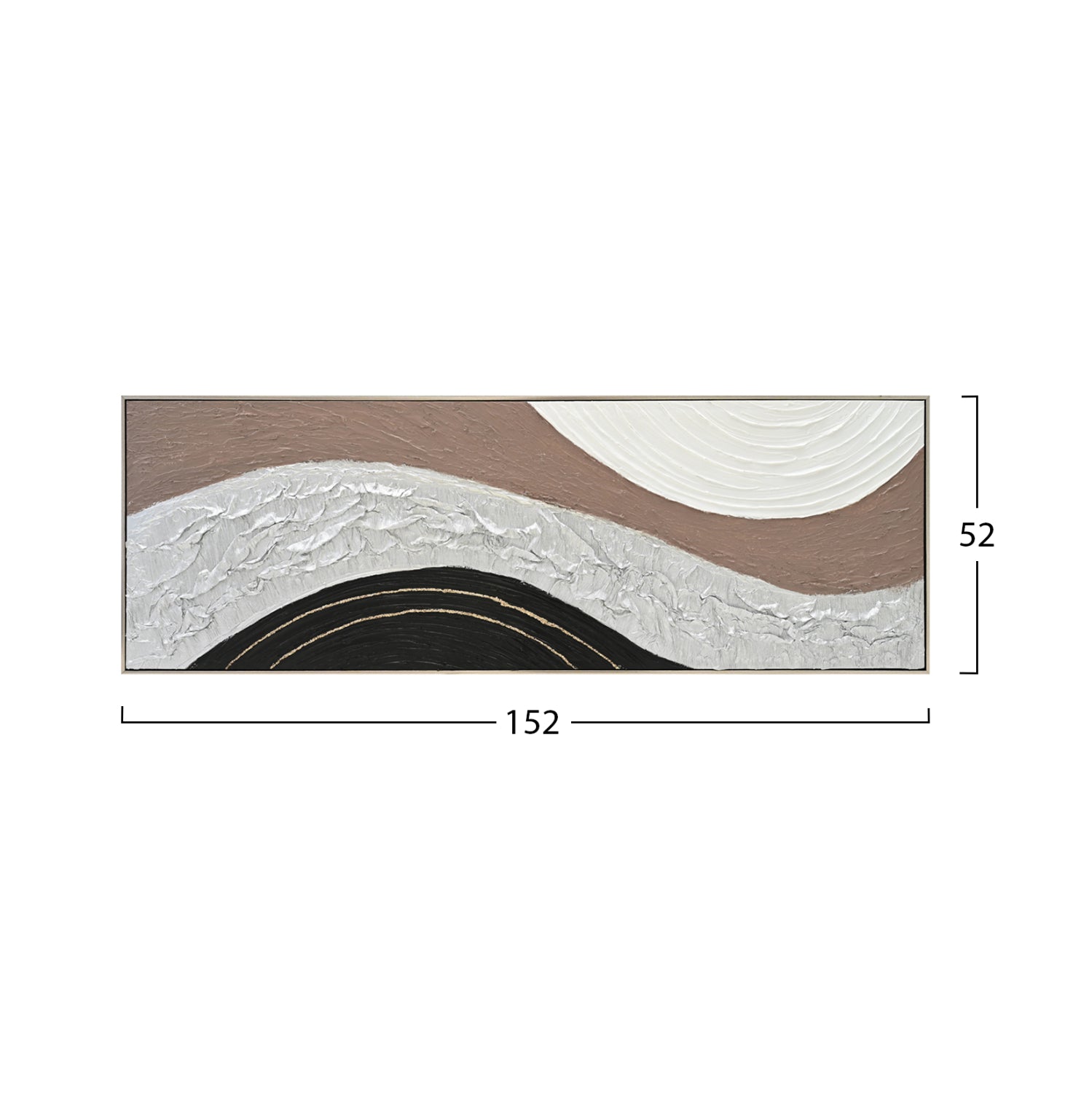 ΠΙΝΑΚΑΣ ΤΟΙΧΟΥ ABSTRACT HM4552.02 ΜΕ ΚΟΡΝΙΖΑ ΜΠΕΖ-ΚΑΜΒΑΣ-ΧΕΙΡΟΠΟΙΗΤΟΣ 152x4.5x52Υεκ. - Pakobazaar