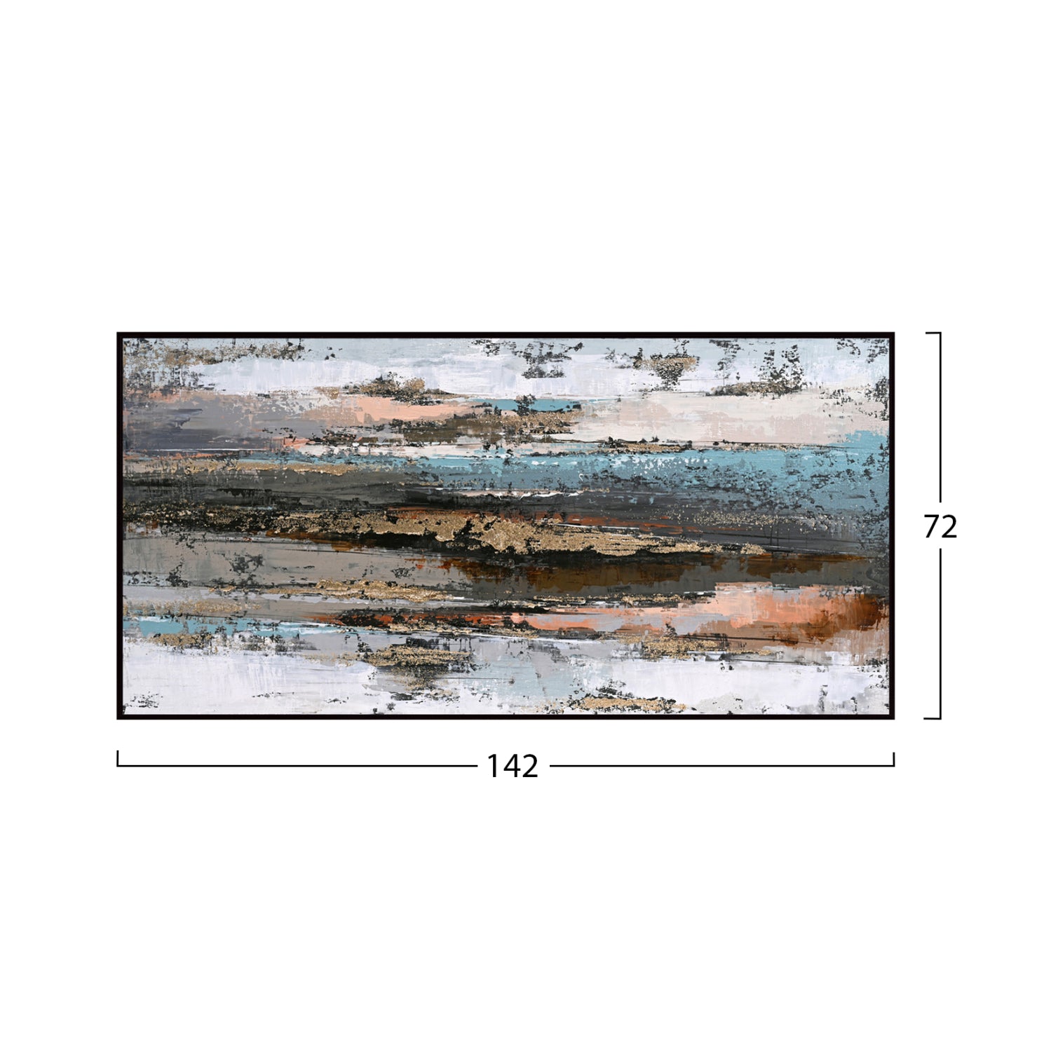 ΠΙΝΑΚΑΣ ΤΟΙΧΟΥ SEDIMENT HM4575.02 ΜΕ ΚΟΡΝΙΖΑ ΜΑΥΡΗ-ΚΑΜΒΑΣ 142x4.5x72Υεκ - Pakobazaar