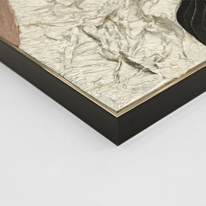 ΠΙΝΑΚΑΣ ΤΟΙΧΟΥ ABSTRACT (ΤΕΤΡΑΓΩΝΟΣ) HM4553.01 ΜΕ ΚΟΡΝΙΖΑ ΜΠΕΖ-ΚΑΜΒΑΣ 82x4.5x82Υεκ - Pakobazaar