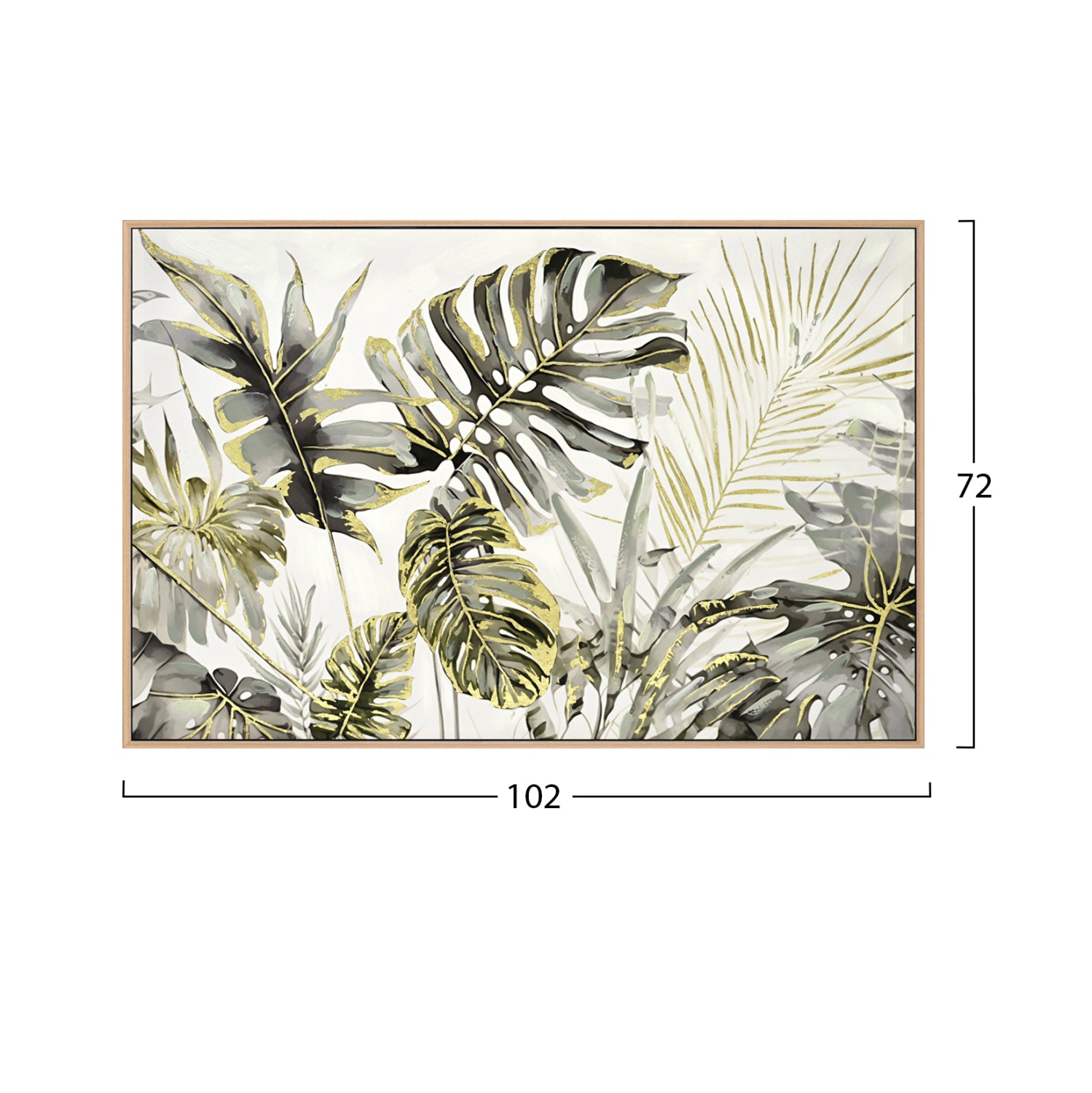 ΠΙΝΑΚΑΣ TOIXOY TROPICO HM4541 ΚΟΡΝΙΖΑ ΜΠΕΖ-ΚΑΜΒΑΣ ΕΚΤΥΠΩΣΗ 102x4,5x72Υεκ. - Pakobazaar