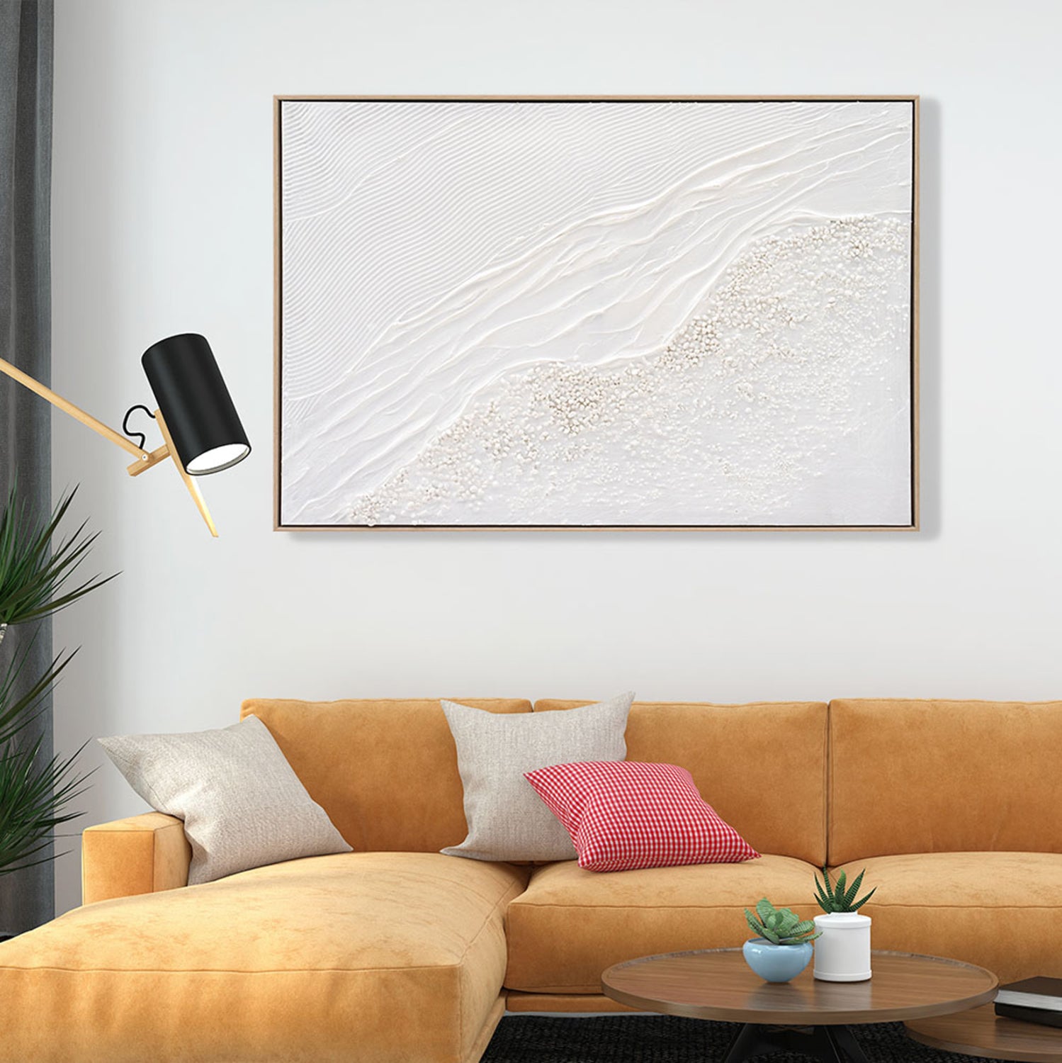 ΠΙΝΑΚΑΣ TOIXOY SEDIMENT HM4555 ΜΕ ΚΟΡΝΙΖΑ ΜΠΕΖ-ΚΑΜΒΑΣ ΣΕ ΛΕΥΚΕΣ ΑΠΟΧΡΩΣΕΙΣ 92x4,5x62Υεκ. - Pakobazaar